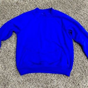 This is the blue sweatshirt from lululemon